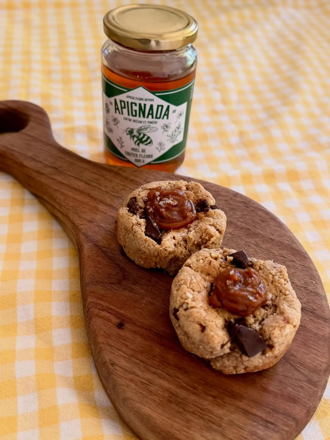 cookie au miel et au chocolat